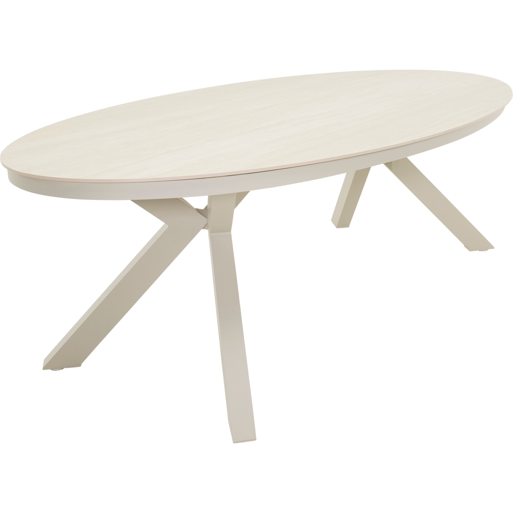 Dining Tisch Davos Creme Oval